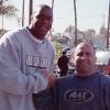 Magic Johnson with joe Antouri at Golds Gym in Venice Ca